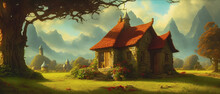Artistic Concept Painting Of A Fantasy House 