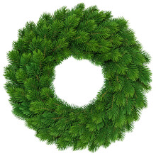 Christmas Decoration Fir Wreath PNG Transparent Background