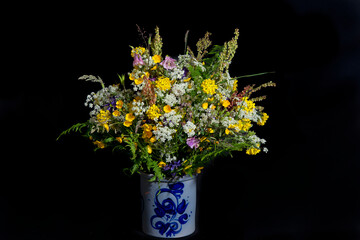 Wall Mural - fresh flowers picked near the roads, the netherlands.
