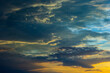 © Oleh Marchak - clouds in the sky illuminated by the sun summer evening. background