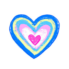 Wall Mural - Heart - Painting Art - Love Sticker