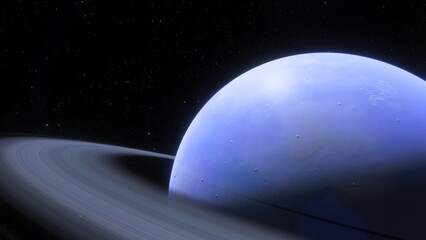 planets and galaxy, science fiction wallpaper. beauty of deep space. billions of galaxy in the unive