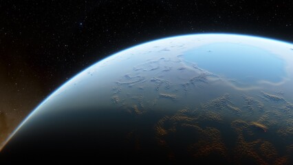 planets and galaxy, science fiction wallpaper. beauty of deep space. billions of galaxy in the unive