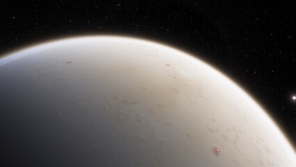 Planets and galaxy, science fiction wallpaper. Beauty of deep space. Billions of galaxy in the universe Cosmic art background 3d render
