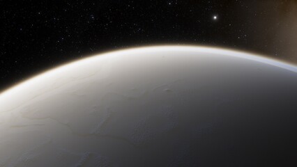 Planets and galaxy, science fiction wallpaper. Beauty of deep space. Billions of galaxy in the universe Cosmic art background 3d render
