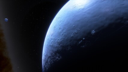 planets and galaxy, science fiction wallpaper. beauty of deep space. billions of galaxy in the unive