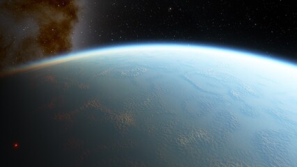planets and galaxy, science fiction wallpaper. beauty of deep space. billions of galaxy in the unive