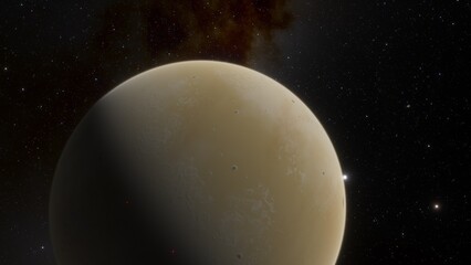 Planets and galaxy, science fiction wallpaper. Beauty of deep space. Billions of galaxy in the universe Cosmic art background 3d render
