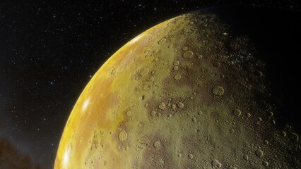 Abstract planets and space background