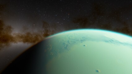 Abstract planets and space background