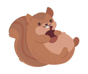 Sticker - squirrel kawaii animal