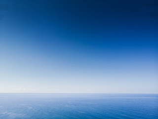 Wall Mural - Scenic view of Mediterranean sea against clear sky