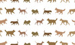 © tikhomirovsergey - Seamless pattern. Dogs different breeds isolated on a white background. Endless texture. Design for fabric, decor, wallpaper, wrapping paper.