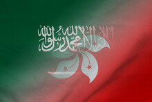 Saudi Arabia And Hong Kong Political Flag International Negotiation HKG SAU