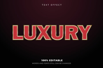 Wall Mural - Editable text effect golden luxury text style