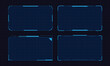 © Vuang - Hud frames futuristic text box border frame scifi digital screen hologram panel vector