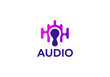 audio music entertainment logo design templates