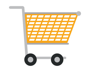 Wall Mural - supermarket trolley icon