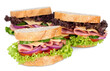 group of tasty sandwiches