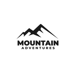 Sticker - Mountain logo design vector illustration