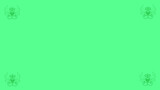 Fototapeta  - jasno zielone tło z ozdobnymi elementami