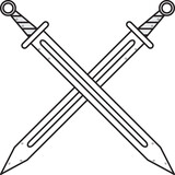 Fototapeta  - Sword. Knight's weapon. Image for graphics.