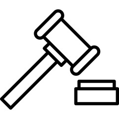 Wall Mural - Gavel Icon