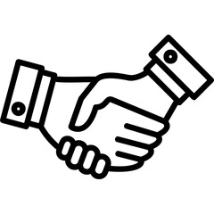 Wall Mural - Handshake Icon