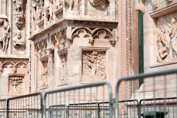 Wall Mural - Duomo di Milano, The Milan Cathedral in Milan, Lombardy, Italy