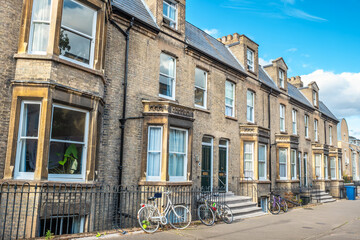 Wall Mural - Old terraced houses. Cambridge, England