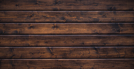 texture of dark brown wood plank wall. background of wooden surface