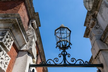 Sticker - Low angle shot of a vintage style street lamp outdoors