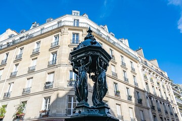 Wall Mural - Paris, a Wallace fountain