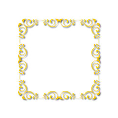 Frame, in the style of an ornament, Vector illustration eps 10, Art.	