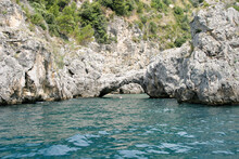 Arch In Cliff Face On The Amalfi Coast