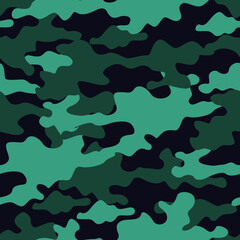 Seamless military camouflage. Vector design for textile and vinyl prints. Vector image.