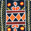Ethnic ornament in folklore style. Tribal