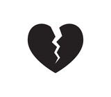 Fototapeta  - Heart icon and happy symbol simple shape concept flat illustration.
