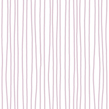 Lavender Coloured Uneven Wavy Stripes On White Background. Hand Drawn Seamless Pattern. For Interior Decoration, Wrapping Paper, Scrapbooking, Textile, Surface And Packaging Design