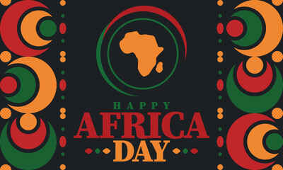 africa day. happy african freedom day and liberation day. celebrate annual on the african continent 