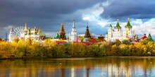 Beautiful Russian Landscape With Izmailovo Kremlin, Russia
