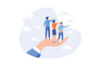 © Alwie99d - Company culture or employees sharing the same value, goals and attitude to make up organization and corporate success concept, flat vector modern illustration