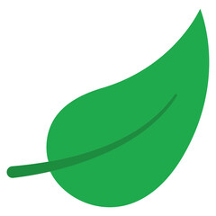 Sticker - green leaf 