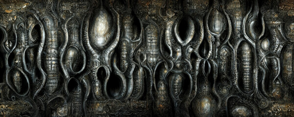 Wall Mural - metal background