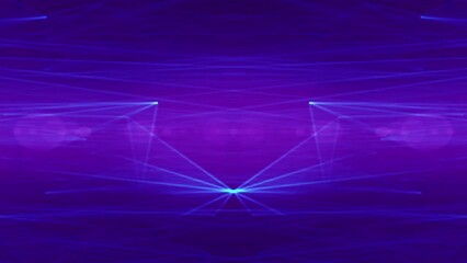 Sticker - purple retrowave animation glowing luminance laser abstract technology horizontal line purple light glow, galaxy geometric internet 80s style background animation