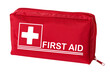 Red First Aid Kit isolated on transparent background