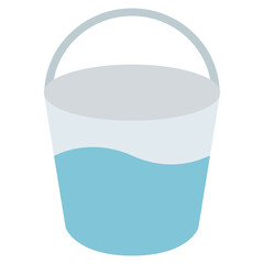 Poster - bucket with water illustration