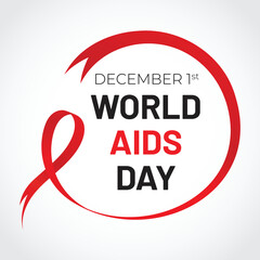 world aids day typography design