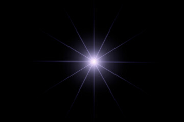 Wall Mural - pin light with star shape on a dark background for a perfect overlay to enhance skies or nightscape 