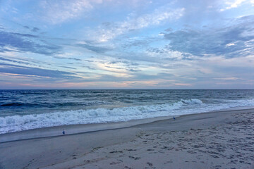 Jones Beach State Park, New York: Sunset on the shore at Jones Beach.